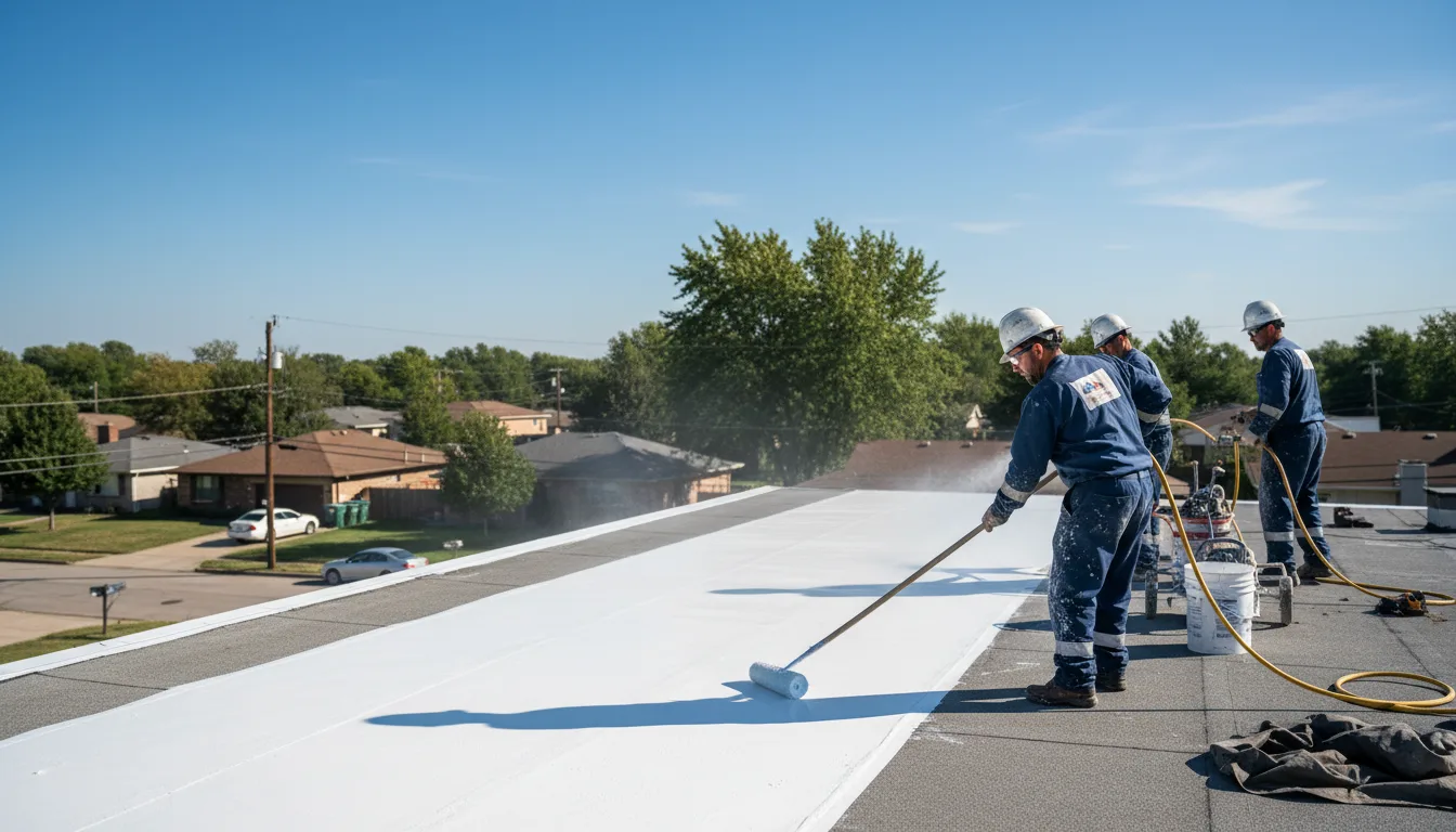 Commercial roof coating in Hiddenite, NC near me
